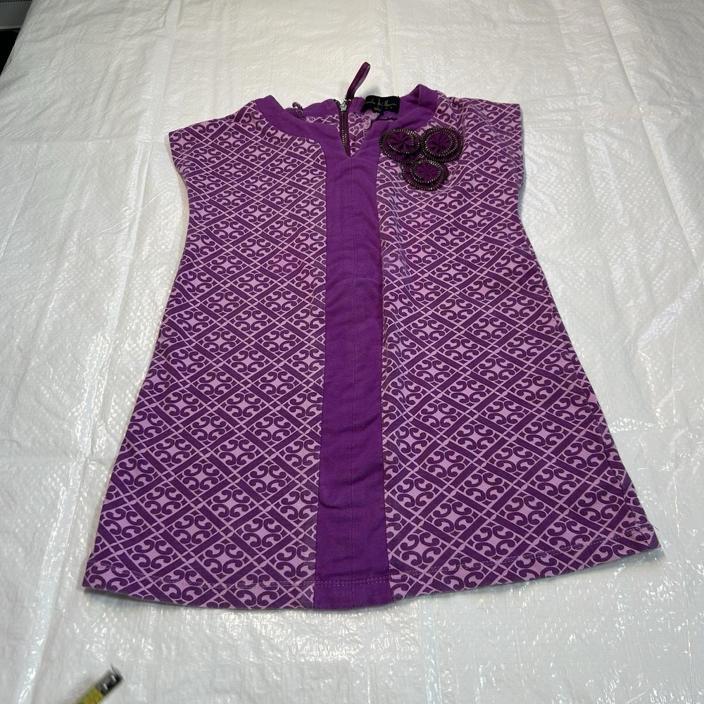 Nicole Miller Kids Purple Geometric Tunic Dress / Top - Size 6X